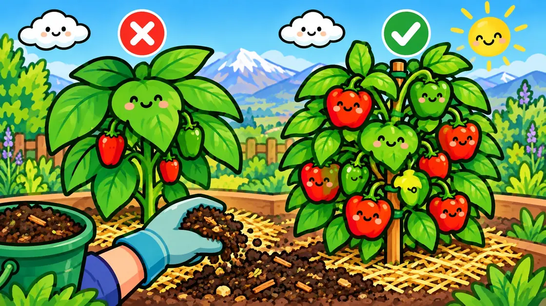 Abonar ají y pimentón: poco nitrógeno y más potasio para tener frutos