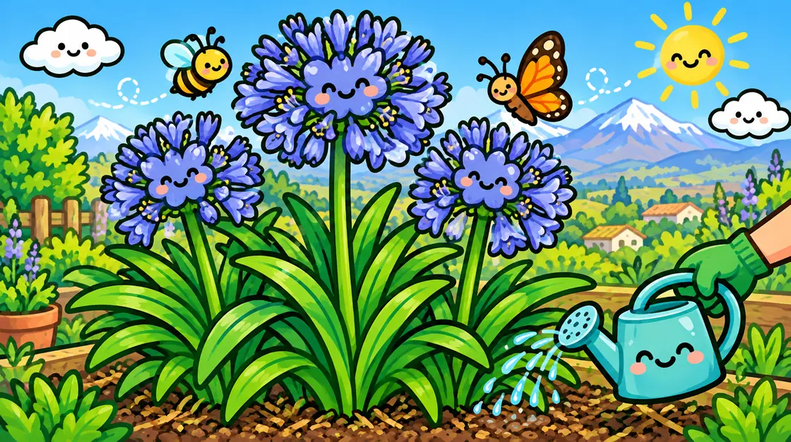 Agapanto: la flor azul de bajo mantenimiento