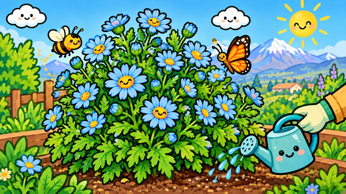 Agatea: florcita de borde que pide buen drenaje