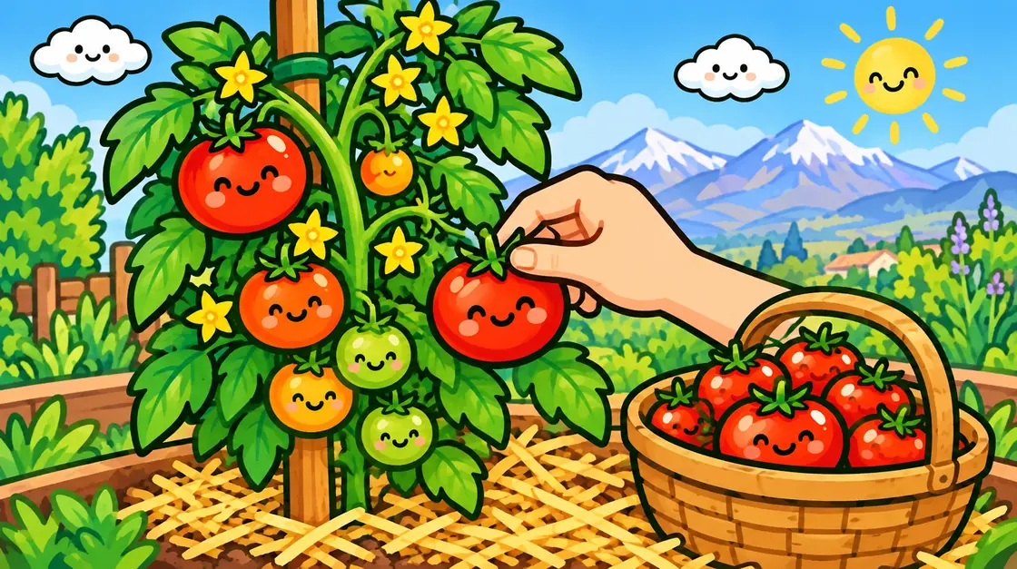 Cuándo y cómo cosechar tomates: señales de que están listos