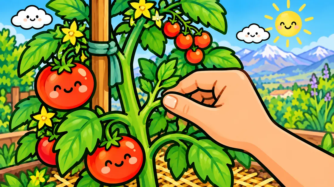 Cómo desbrotar y tutorar tomates: chupones, tutores y amarres