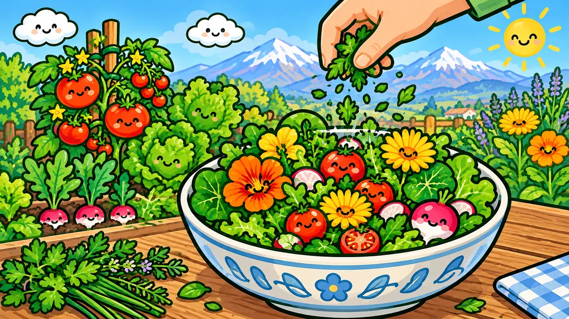 Ensaladas con lo que cosechas en el huerto: ideas para cada estación