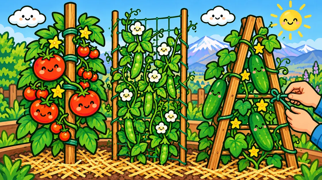 Entutorar plantas: estacas, espalderas y jaulas