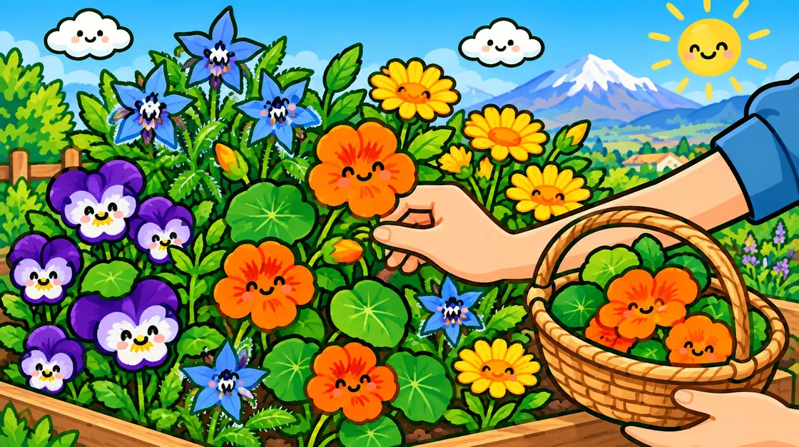 Flores comestibles que puedes cultivar: capuchina, viola y borraja