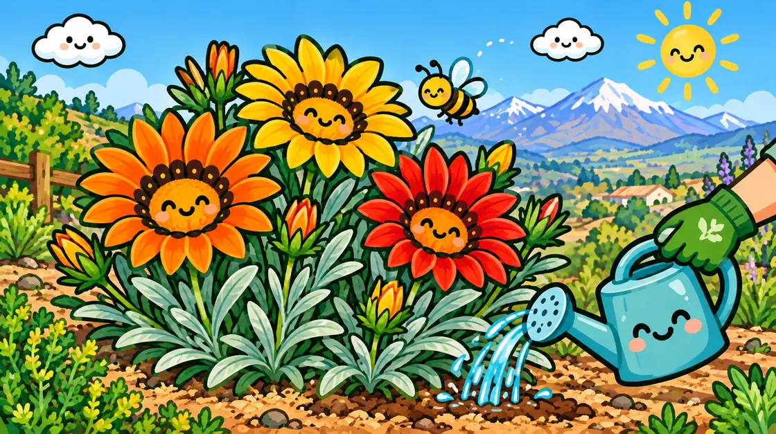 Gazania: flor de pleno sol que resiste la sequía