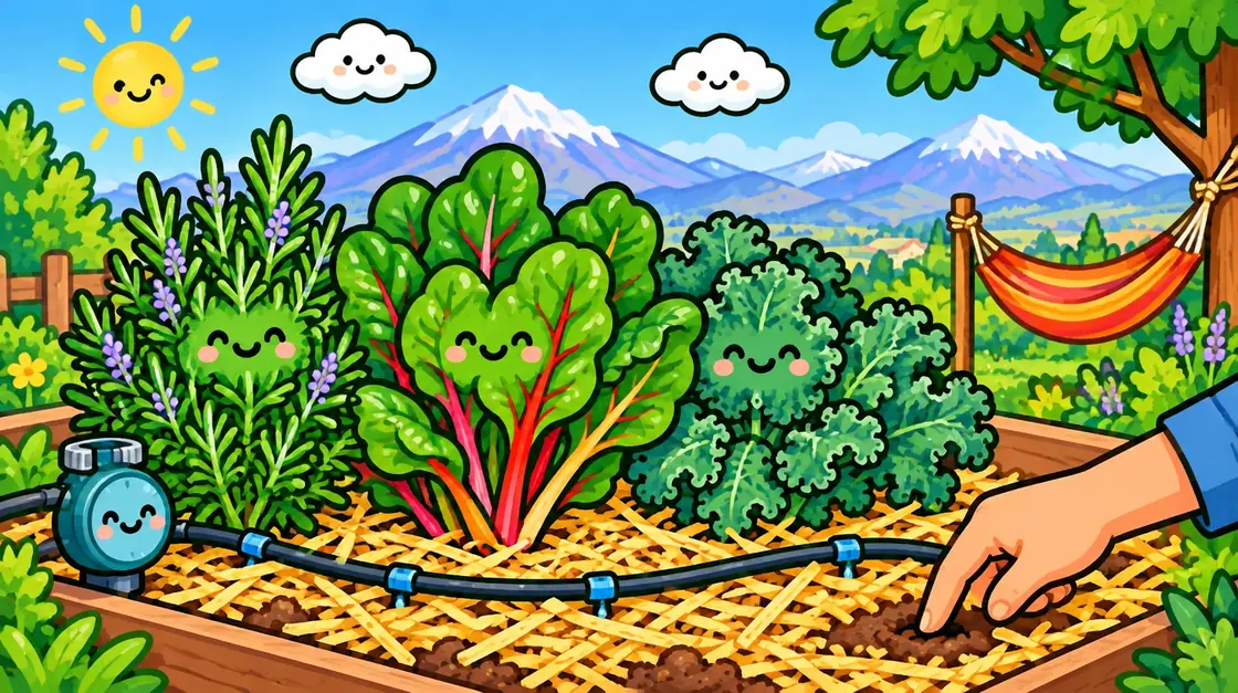 Huerto de pocas horas de cuidado: plantas y sistemas que casi se cuidan solos