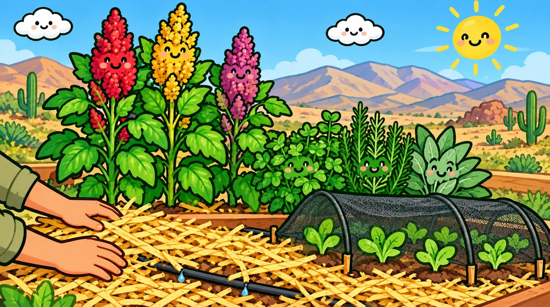 Huerto en el norte árido de Chile: cultivar con sol extremo