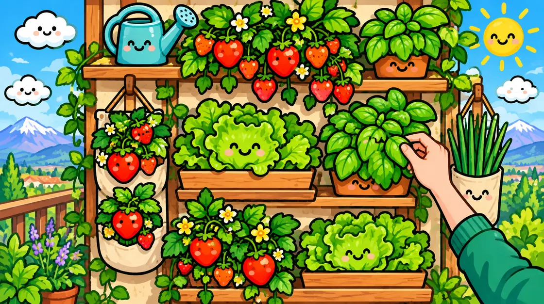 Huerto vertical para espacios chicos: ideas y plantas que sirven