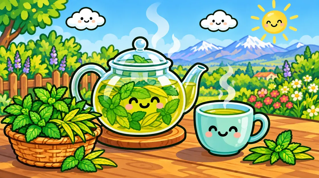 Infusiones con hierbas del huerto: menta, cedrón, manzanilla y más