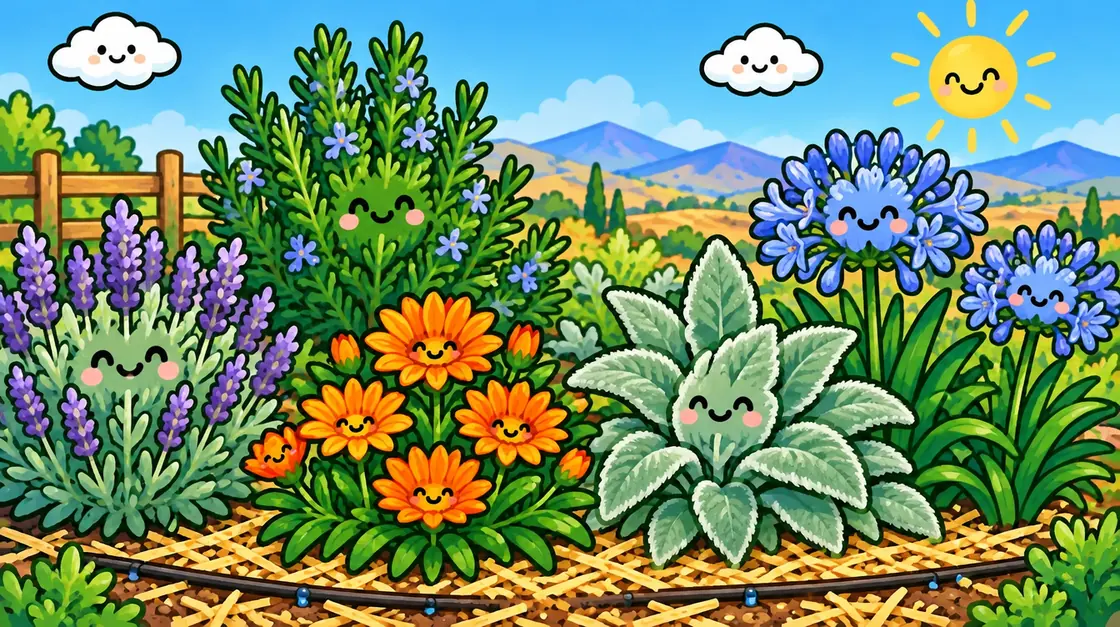 Jardín de bajo consumo de agua en Chile: plantas que resisten la sequía