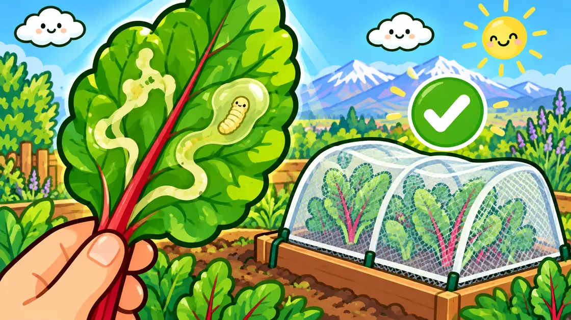 Minador de la hoja: cómo frenar los caminos blancos en acelga y betarraga