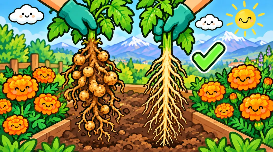 Nematodos en el huerto: raíces con nudos y plantas que no despegan