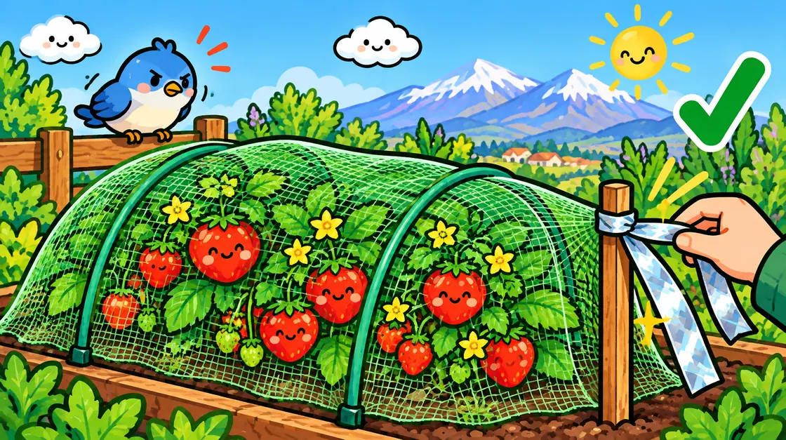 Pájaros que comen la fruta: cómo proteger frutillas, berries y tomates