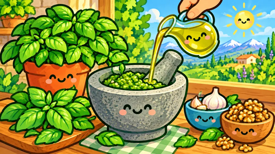 Pesto de albahaca casero con la albahaca de tu huerto