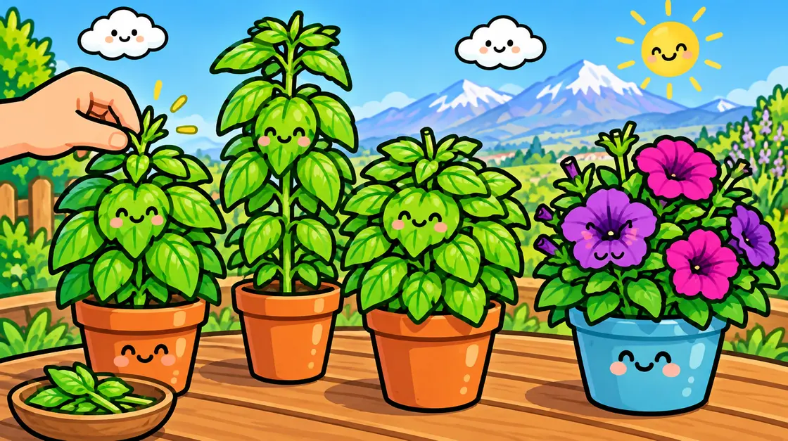 Pinzar plantas para que ramifiquen: albahaca, petunia y más