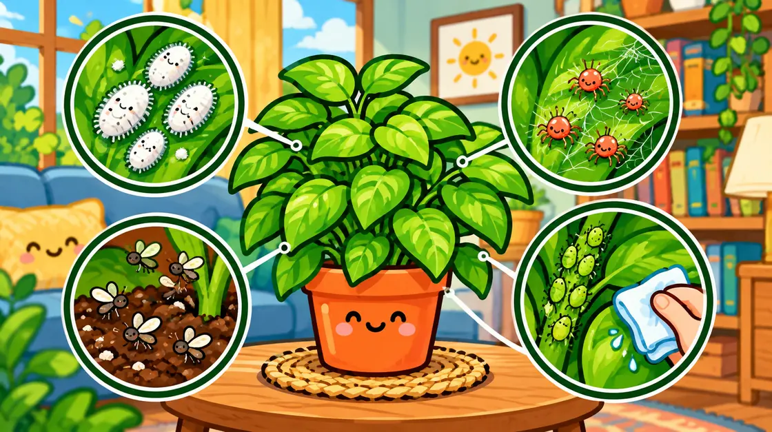 Plagas de plantas de interior: cochinilla, arañita, mosquitas y pulgón