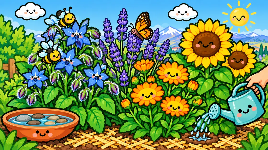 Plantas para abejas y mariposas: un jardín que alimenta insectos