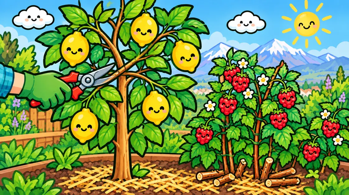 Poda básica de frutales jóvenes: formación en los primeros años