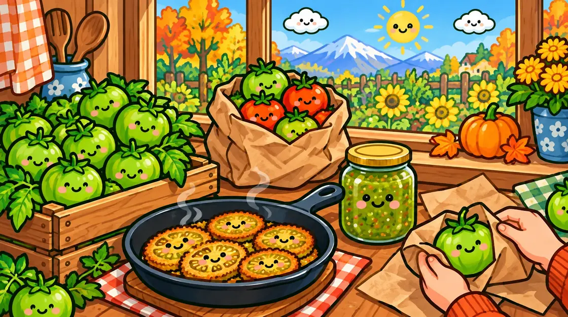 Qué hacer con los tomates verdes al final de la temporada