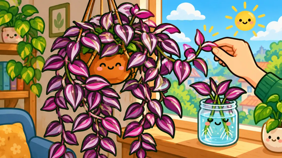 Tradescantia: planta colgante de interior fácil de multiplicar